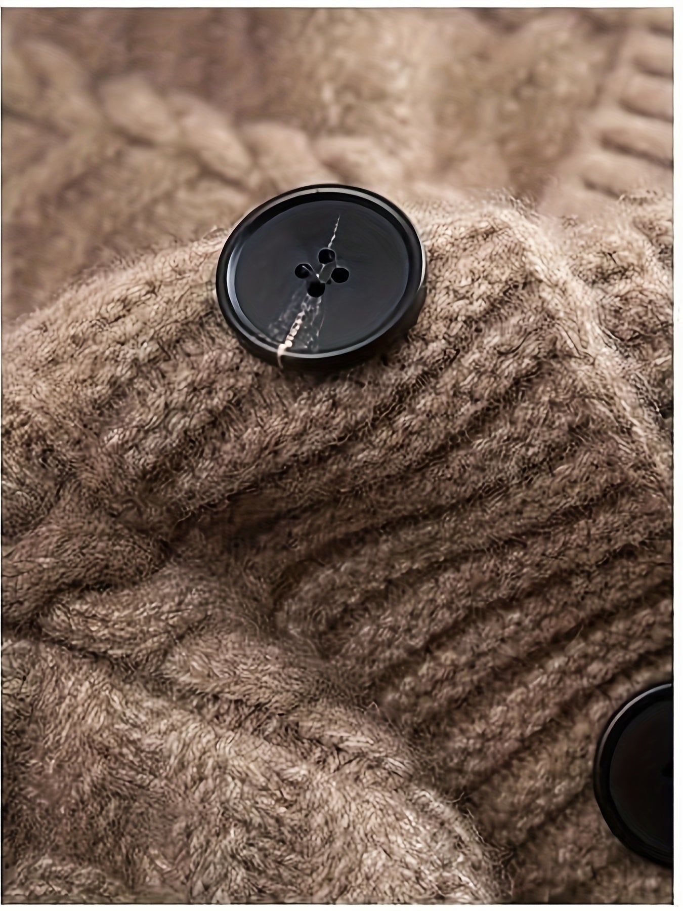 Women'S Button Coat with Pockets, V-Neck Cardigan, Basic Outerwear Top D041